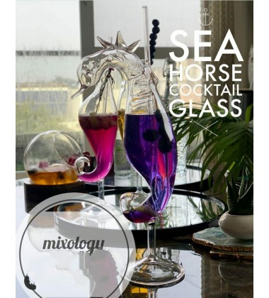 SEA HORSE COCKTAIL GLASS 330ML Set of 1pc